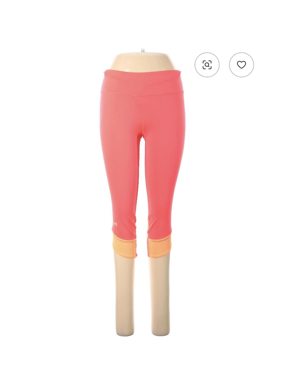 Under Armour Women's Active Orange Capri Pants Size M Leggings